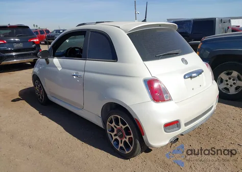 2012 Fiat 500 Sport from USA, damaged, VIN 3C3CFFBR4CT213197